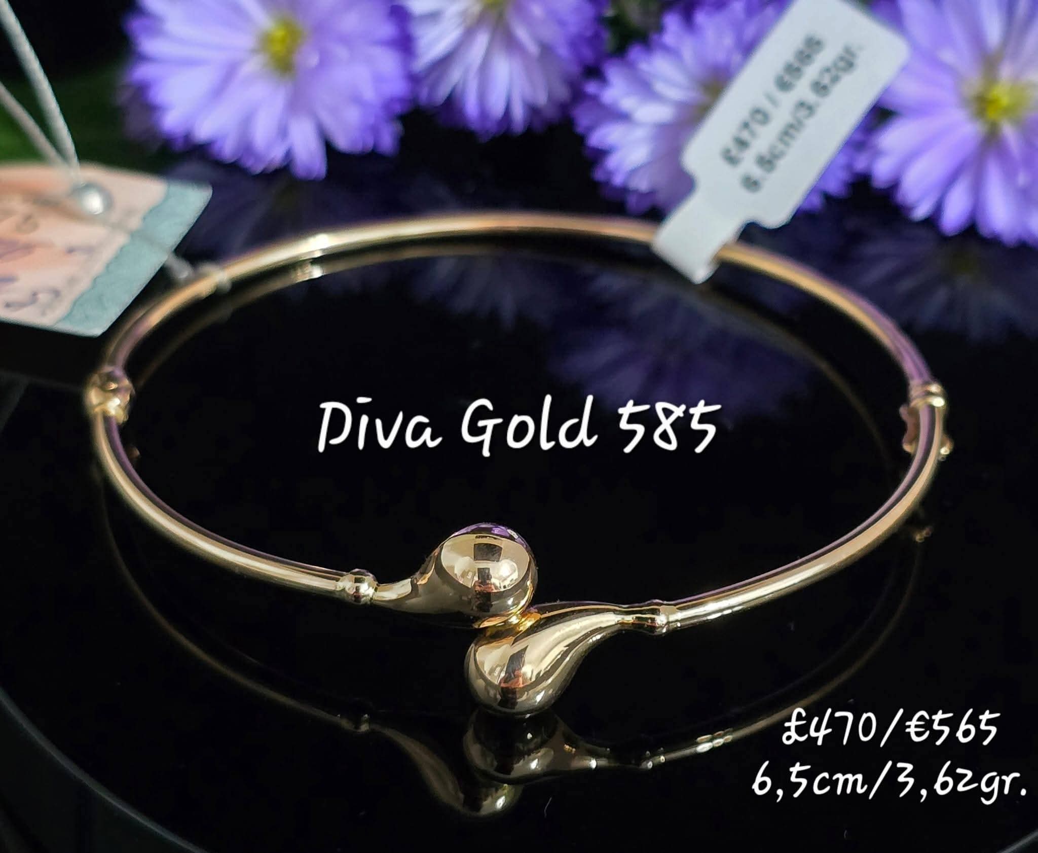 6.5cm Gold bracelet 585