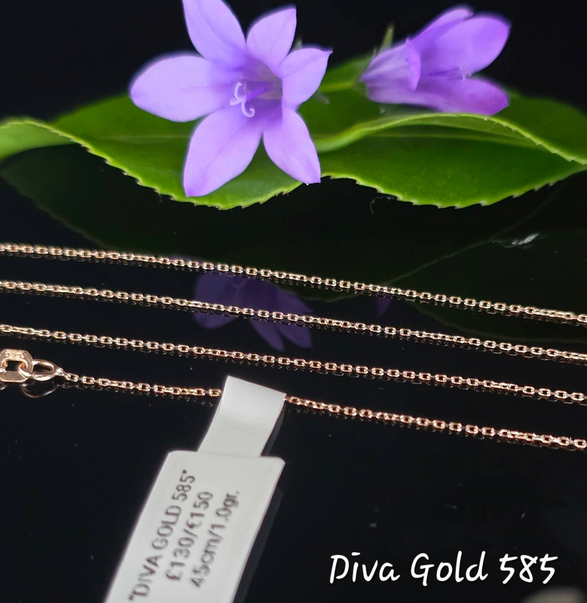 585 Gold chain 45cm. 1.0gr