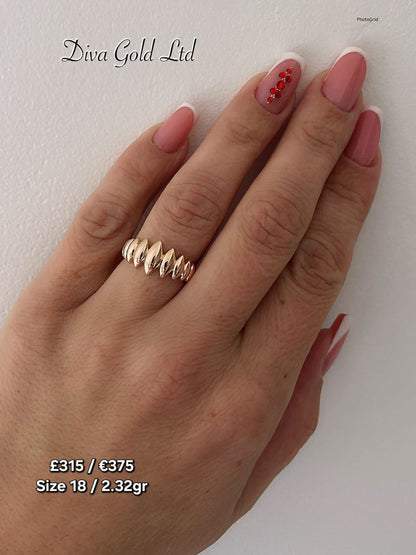 Gold women Ring.Size 18