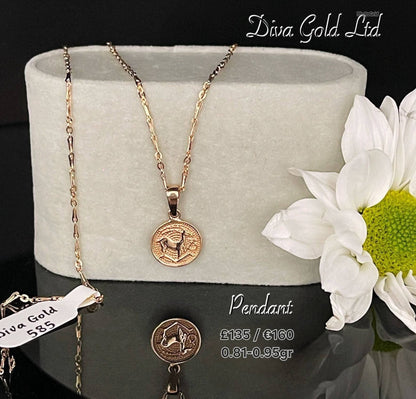 Golden zodiac aries. 0.81-0.95gr