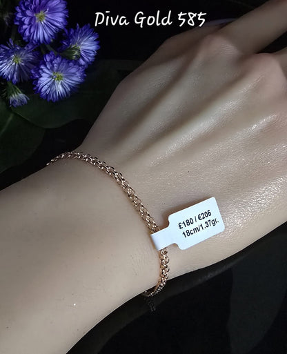 18cm Gold bracelet 585