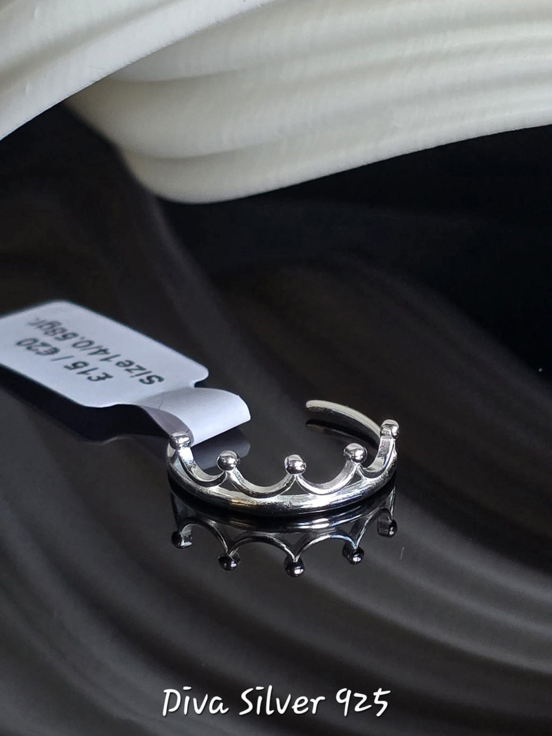 Sterling Silver Crown Ring