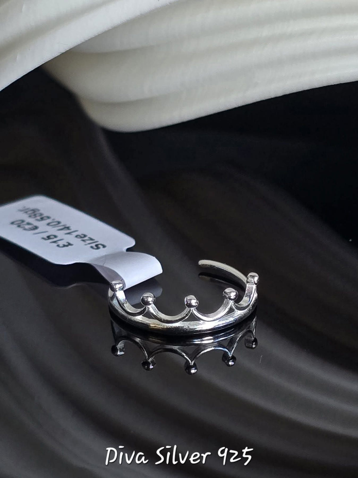 Sterling Silver Crown Ring
