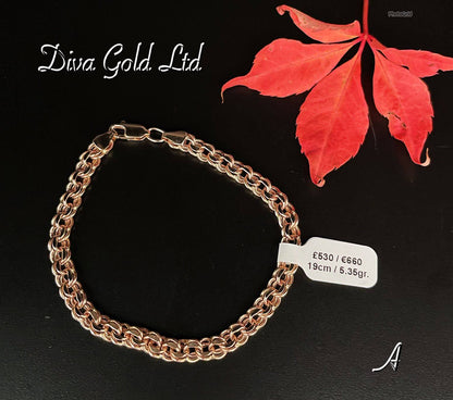 Gold bracelet. 19cm
