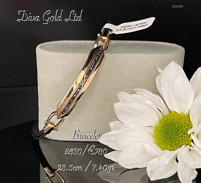 Gold bracelet. 23.5cm