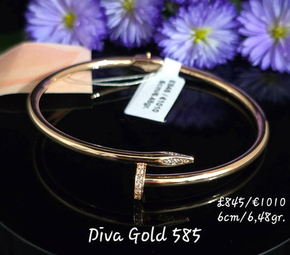6cm Gold bracelet 585