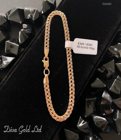 18.5cm Gold bracelet 585