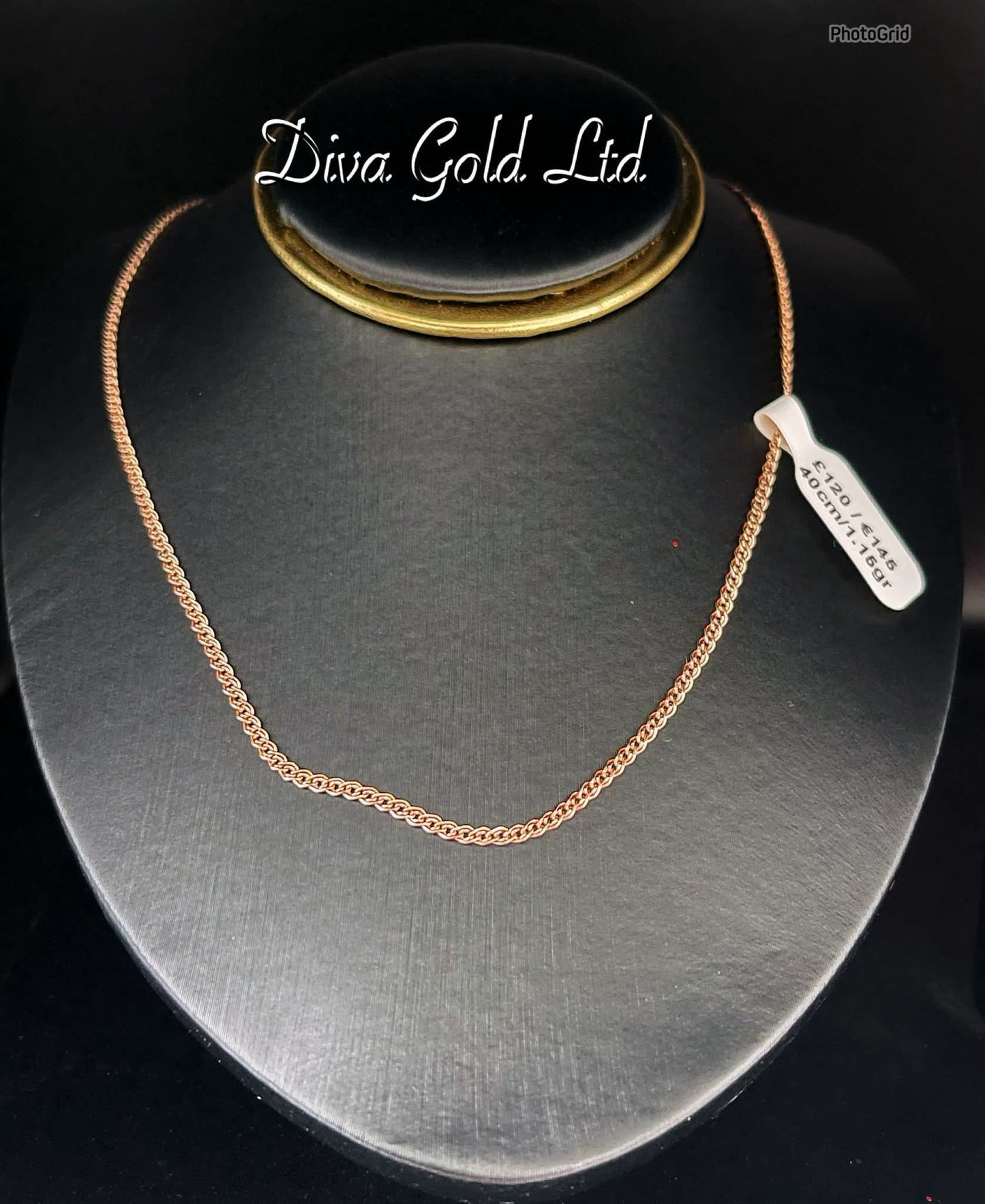 Gold 585 Mona Liza chain 40cm