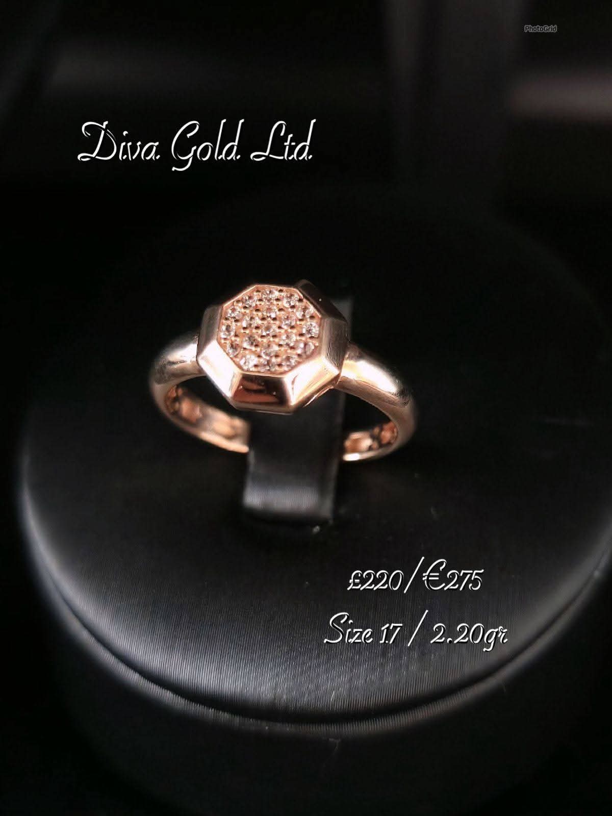 Gold ring. Size 17