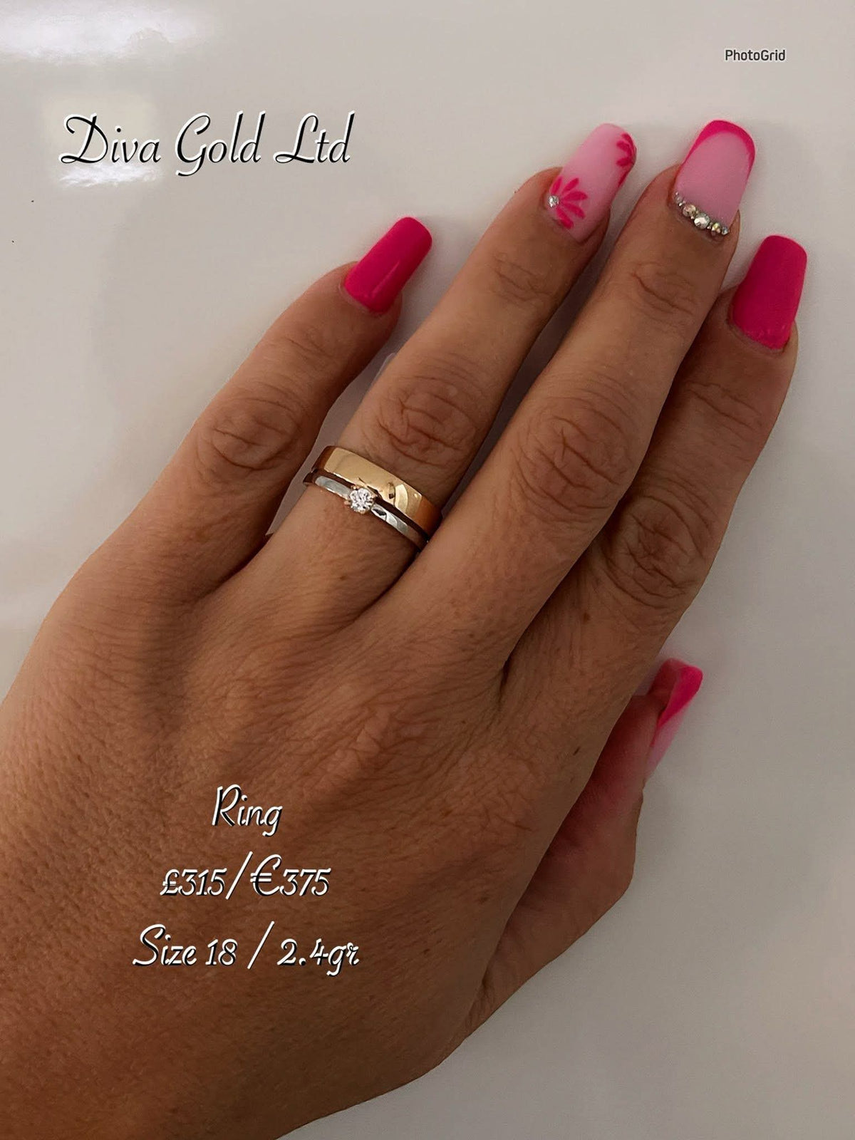585 Gold ring. Size 18