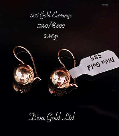 Gold 585 earrings