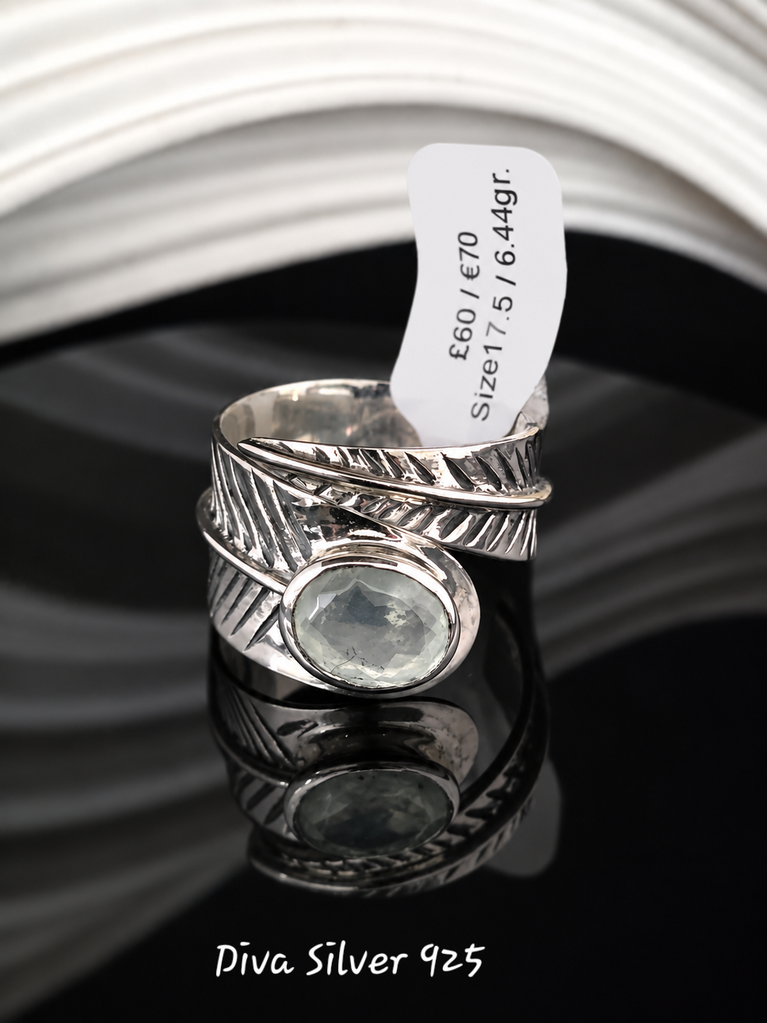 Sterling Silver Leaf Ring