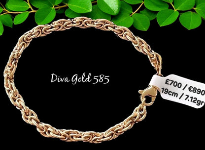 Gold bracelet. 19cm