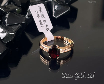 585 Gold women ring. Size 18.5