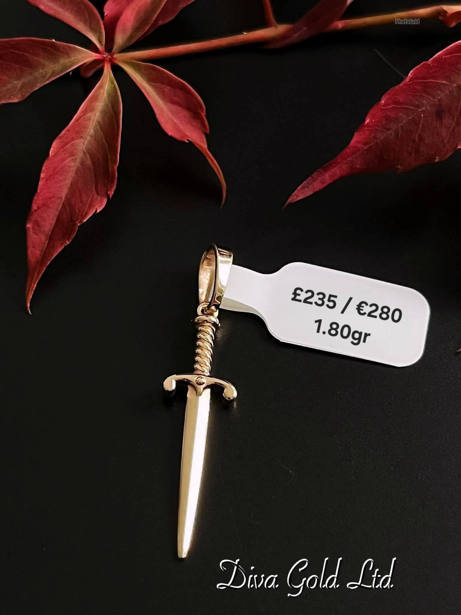 585 Gold pendant. 1.80gr