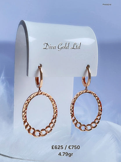 585 Gold earrings. 4.79gr