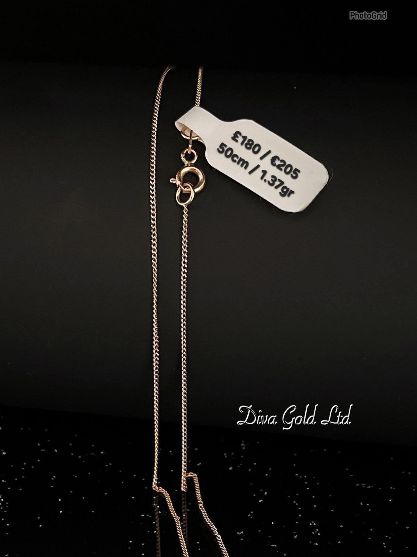 50cm Gold chain 585, 1.37gr