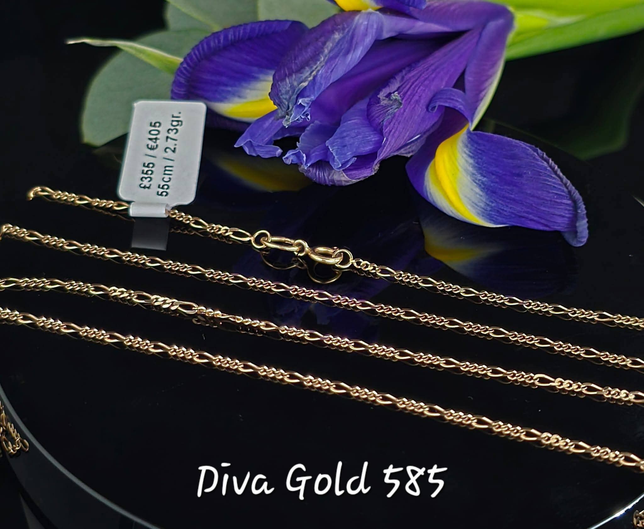 585 Gold chain 55cm. 2.73gr