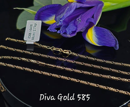 585 Gold chain 55cm. 2.73gr