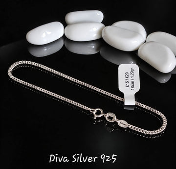 925 Sterling Shinning Simple Bracelet For Women