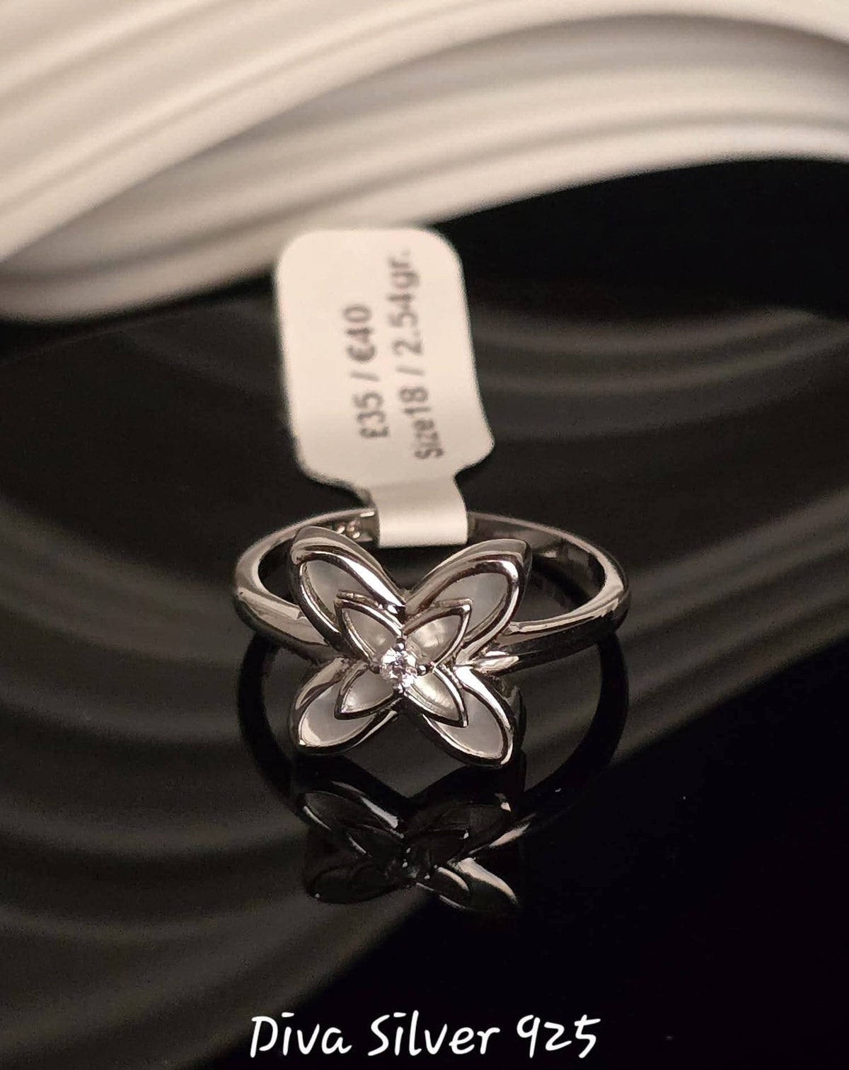 Sterling Silver Floral Ring