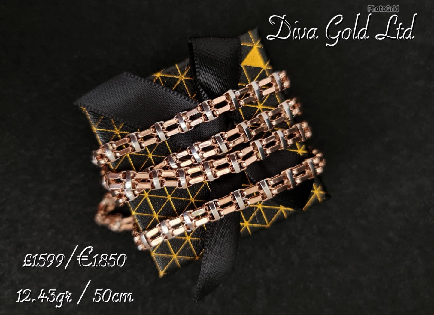 585 Gold chain 50cm. 12.43gr
