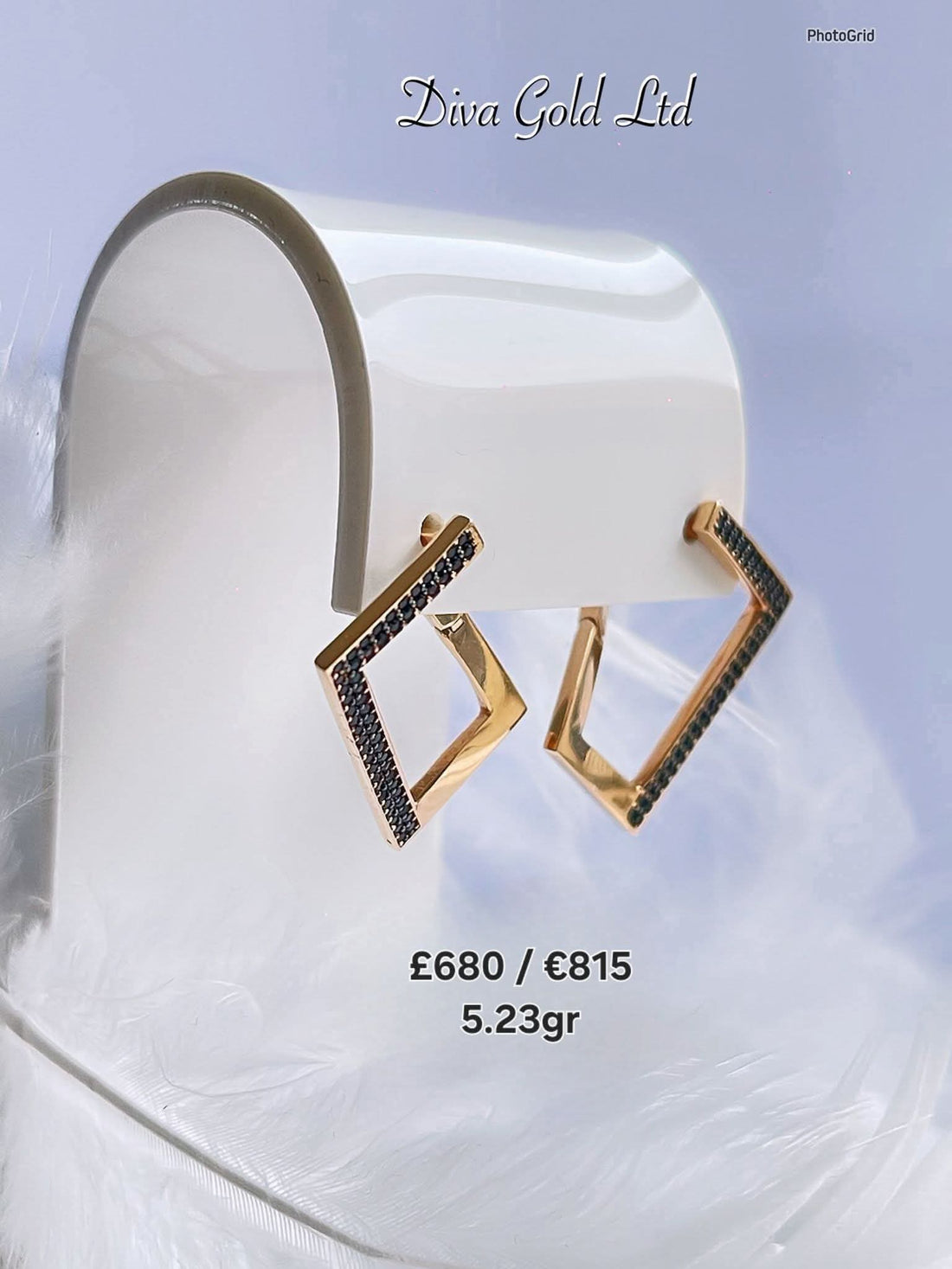 585 Gold earrings. 5.23gr