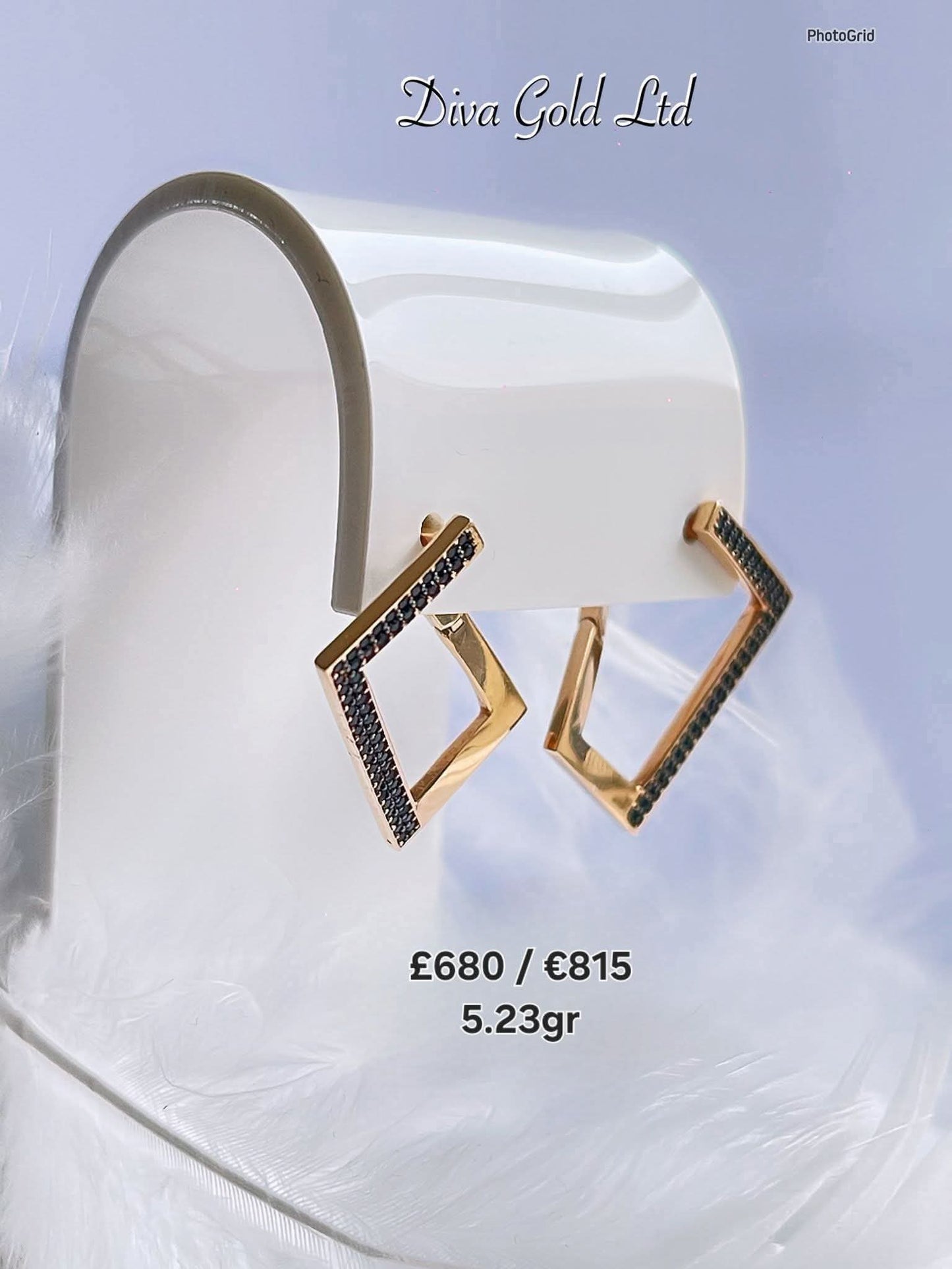 585 Gold earrings. 5.23gr