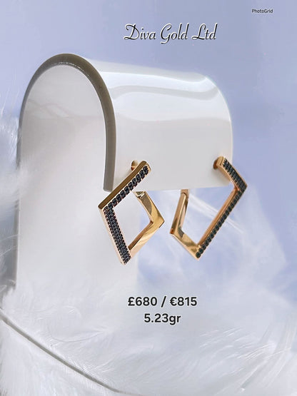585 Gold earrings. 5.23gr