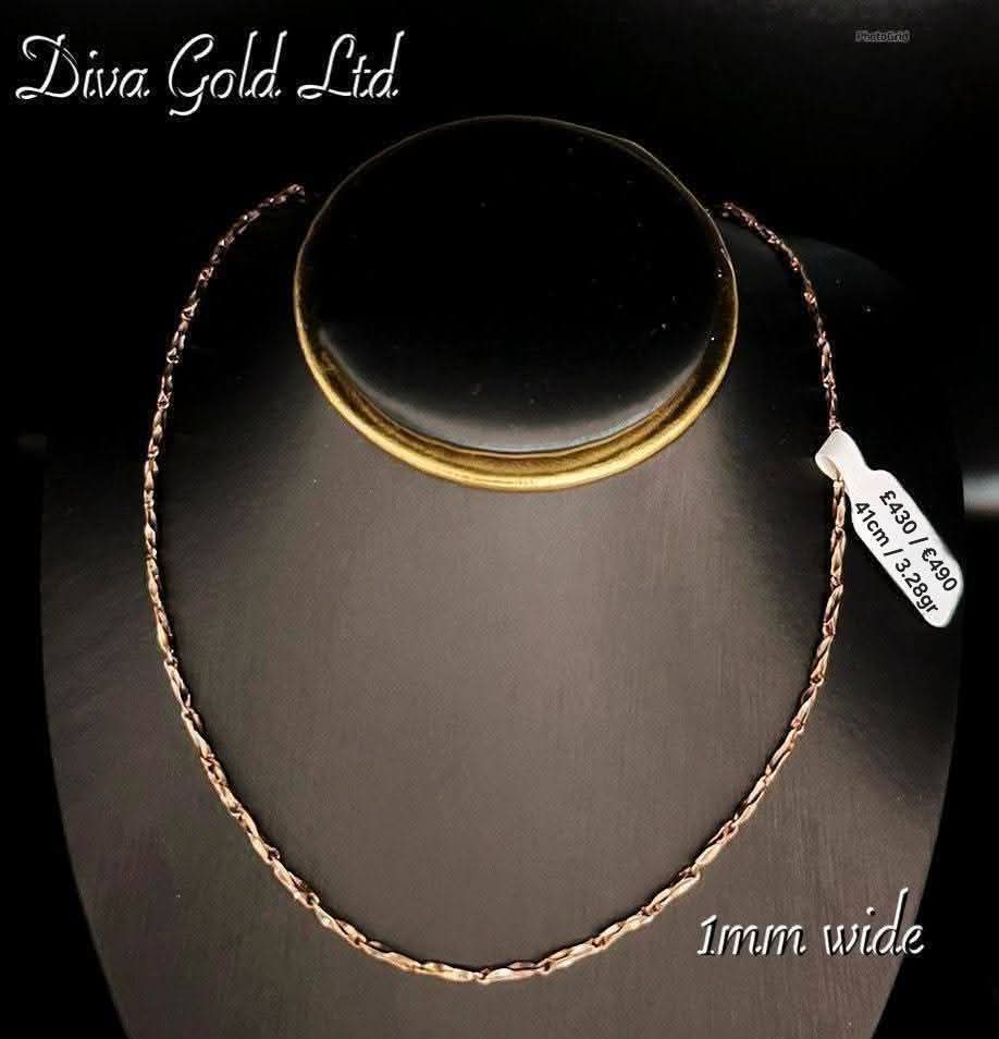 585 Gold chain 41cm. 3.28gr