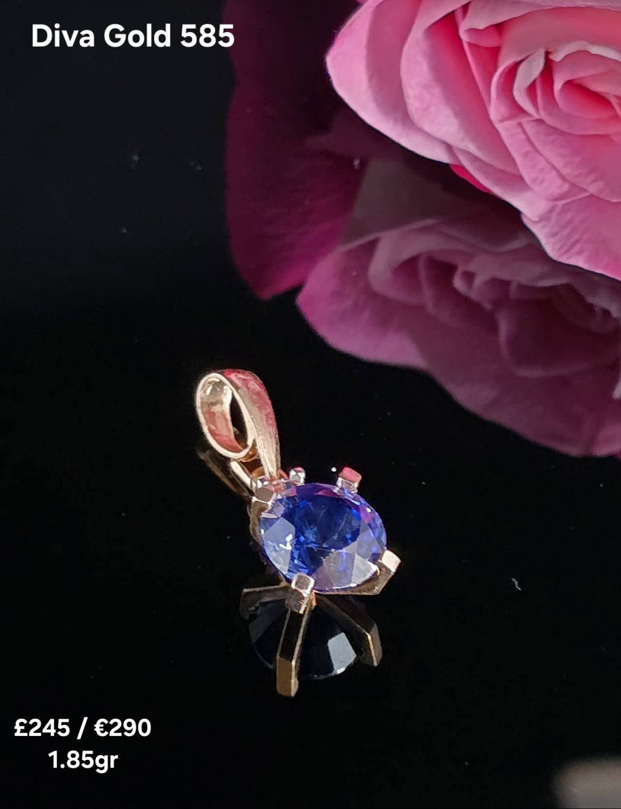 585 Gold pendant. 1.85gr