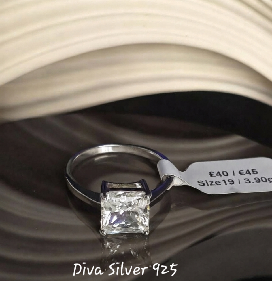 Sterling Silver Cubic Ring