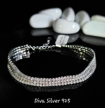 925 Sterling Silver Sparkling Bracelet For Women