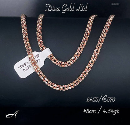Gold Bismark chain 45cm