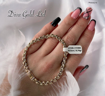 19.5cm Gold bracelet 585