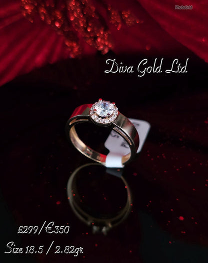 Gold 585 ring. Size 18.5