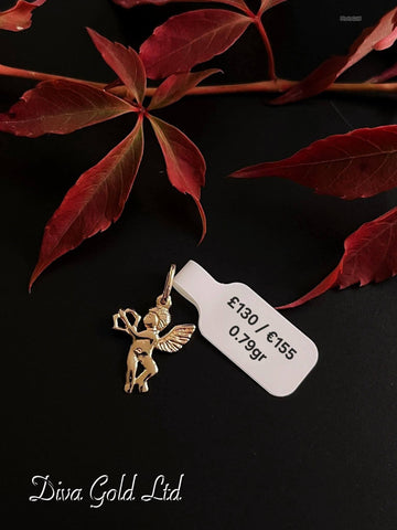 585 Gold angel pendant. 0.79gr