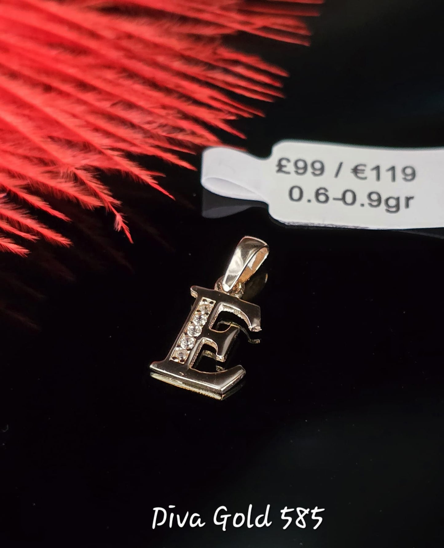 585 Gold Letter E