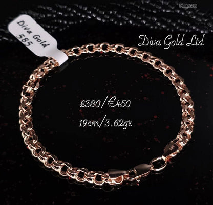 Gold bracelet. 19cm