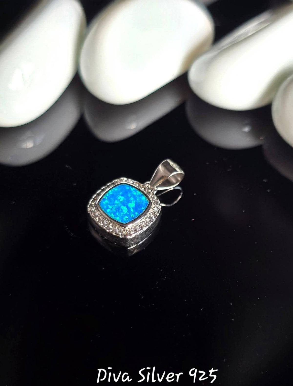 925 Sterling Opal Pendant