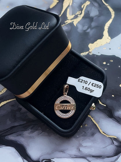 585 Gold Cartier pendant. 1.60gr