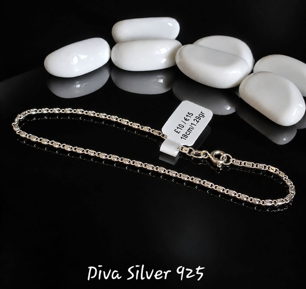 925 Sterling Shinning Simple Bracelet For Women