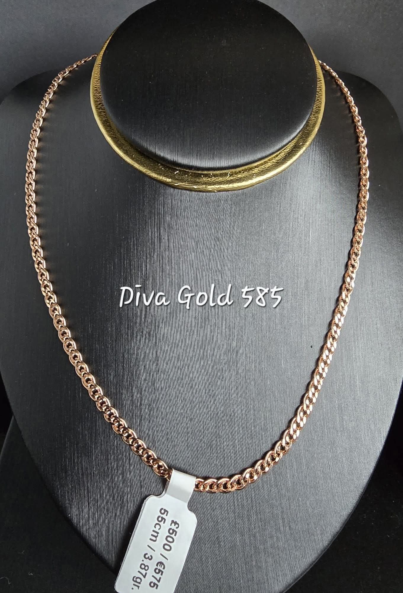585 Gold chain. 55cm