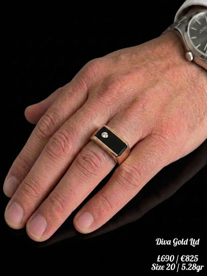 585 Gold men ring. Size 20