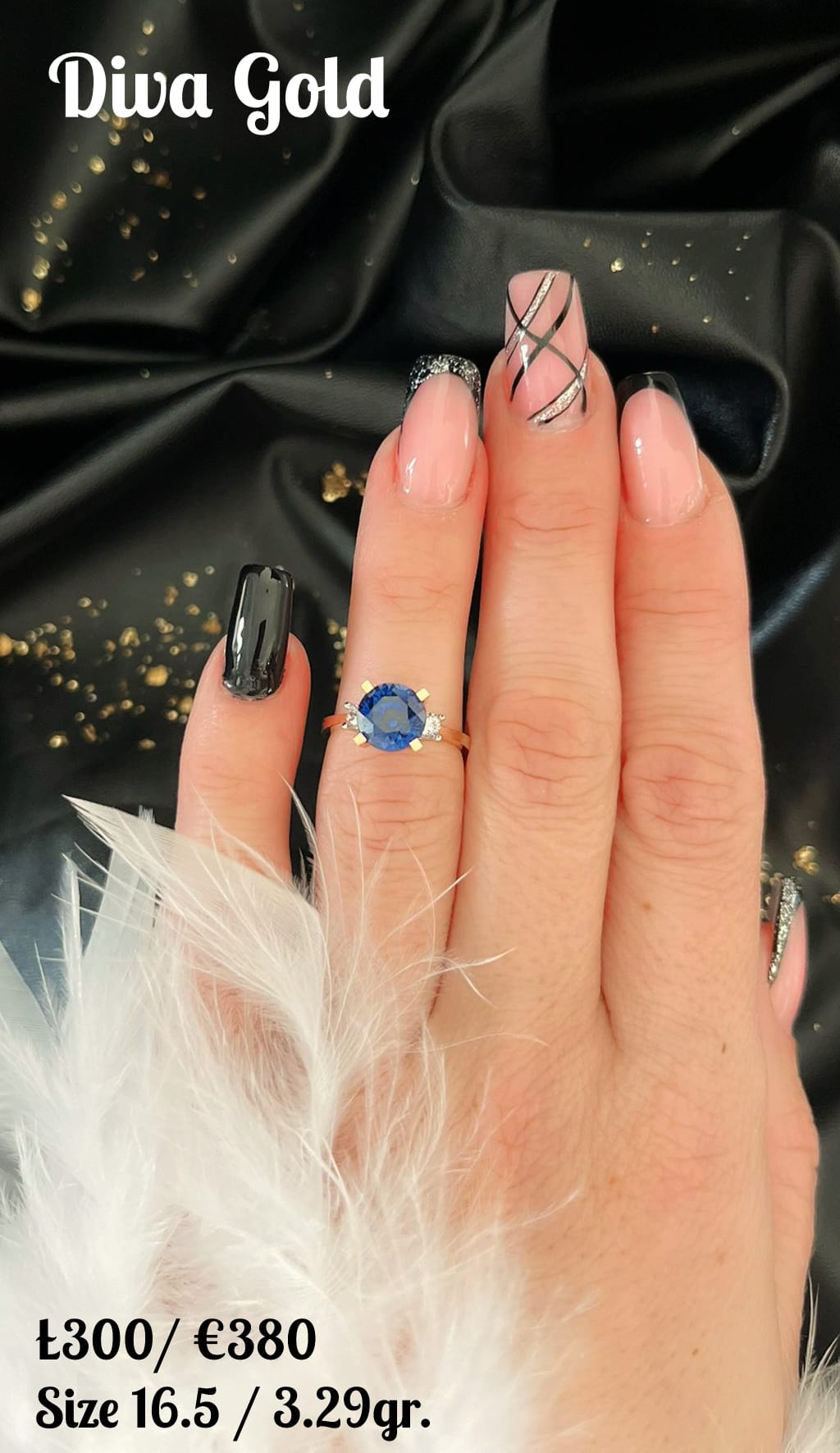 Gold ring. Size 16.5