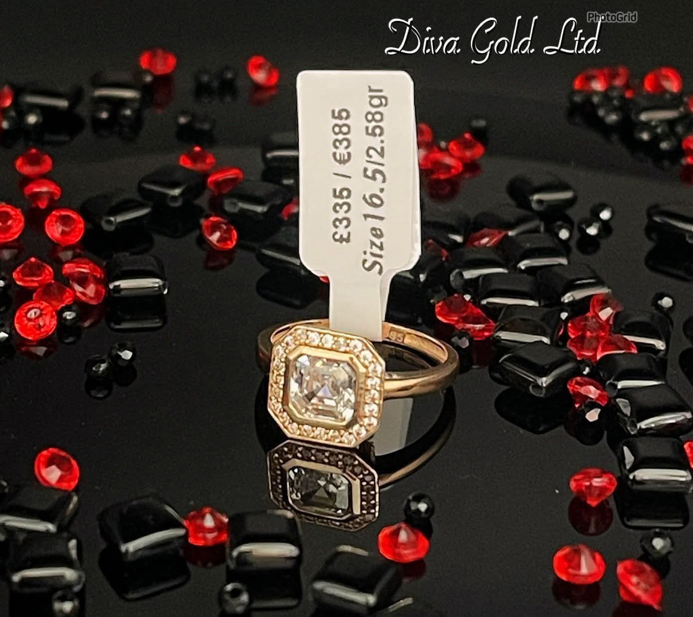 Gold women ring.Size 16.5