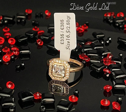 Gold women ring.Size 16.5
