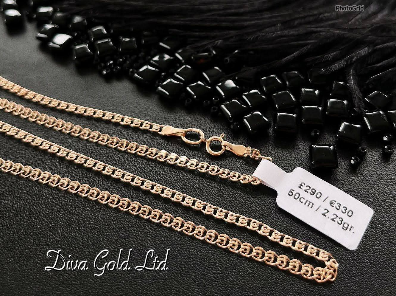 585 Gold chain. 50cm