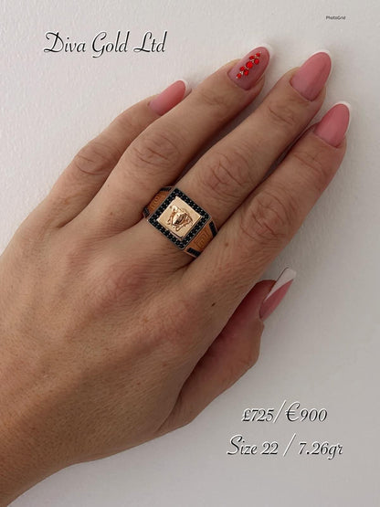 Gold 585 ring. Size 22