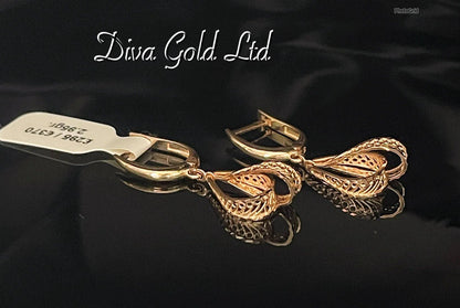 Gold 585 earrings